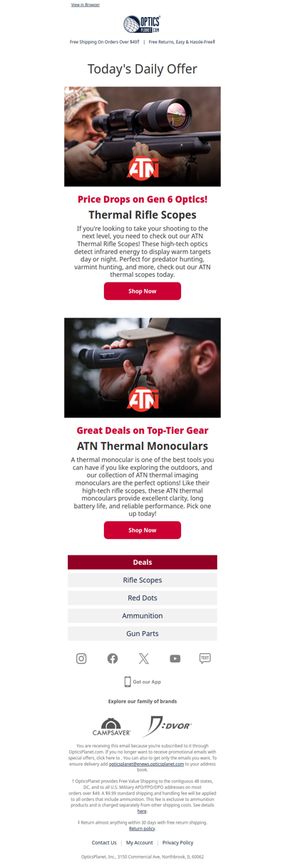 ATN Thermal Rifle Scopes & Monoculars