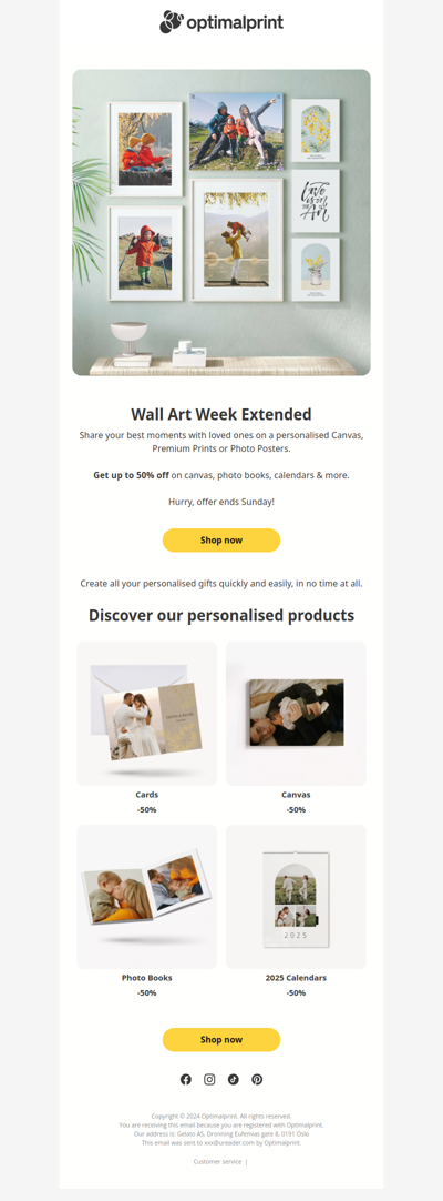 , Wall Art Week continues! Up to 50% off Canvas, Posters & more! Ends Sunday, Feb 23!