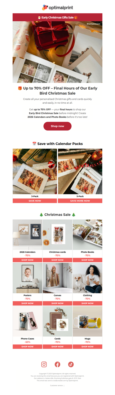 🎁 Up to 70% OFF – Final Hours of Our Early Bird Christmas Sale