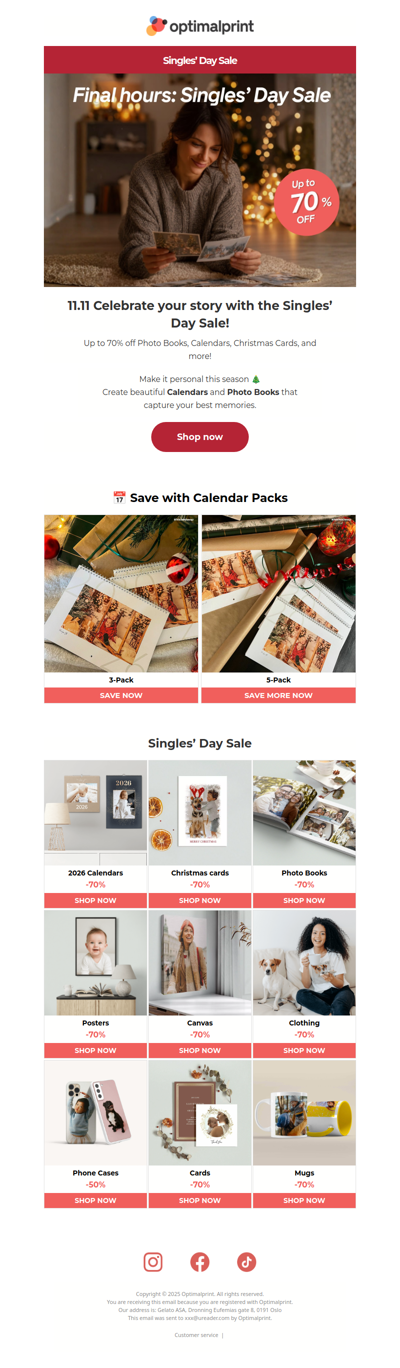 11.11 Celebrate your story with the Singles’ Day Sale! ❤️