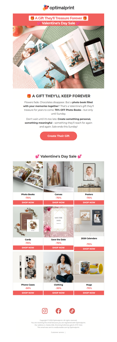 🎁 More meaningful than flowers | 70% OFF Photo Books ends Sunday