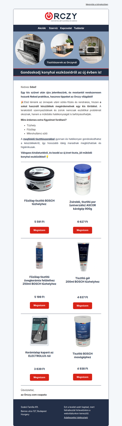 Professzionális karbantartás az ünnepek után!