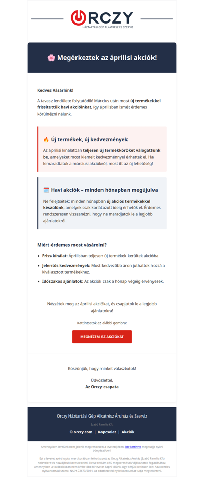 🌸 Megjöttek az áprilisi akciók – új termékek, új árak