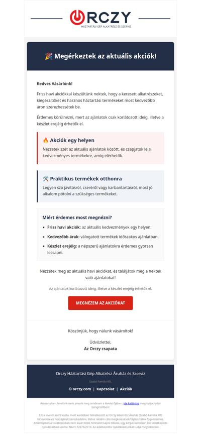 🎉 Megérkeztek az aktuális akciók, nézz körül!