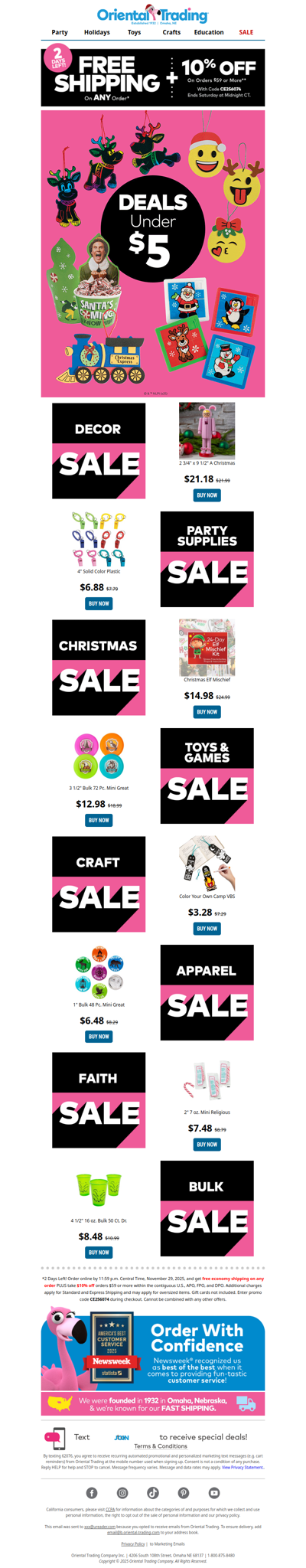 Everything Ships FREE, Friend! Earn an Extra 10% Off Any Order! 🛍️