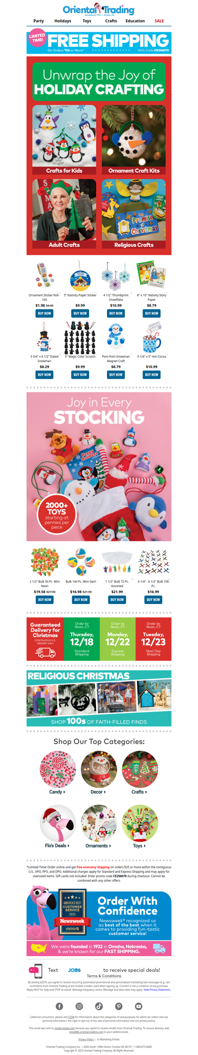 Unwrap Creativity with Christmas Crafts + Free Shipping! 🎄​