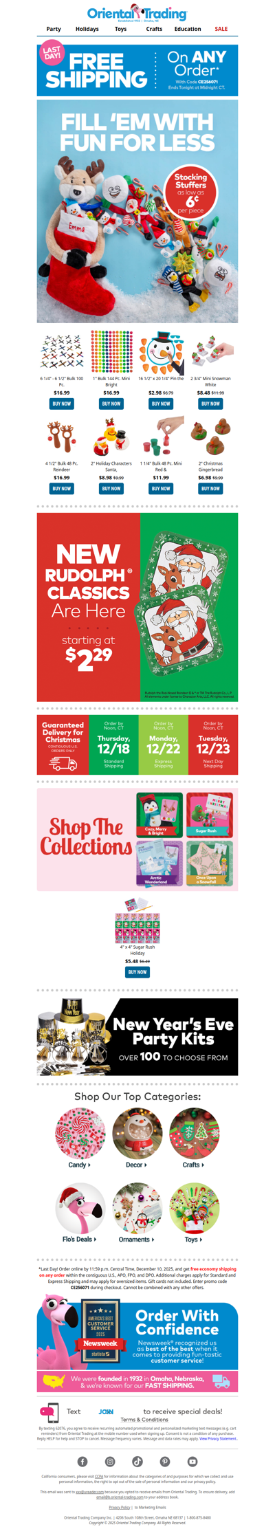 Last Day to Score Free Shipping on Any Order! 😱