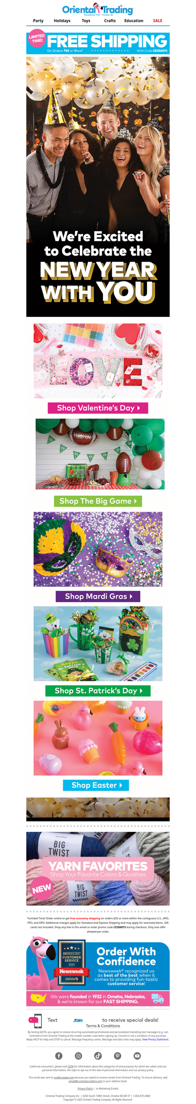 Celebrate the New Year with Oriental Trading!🤩