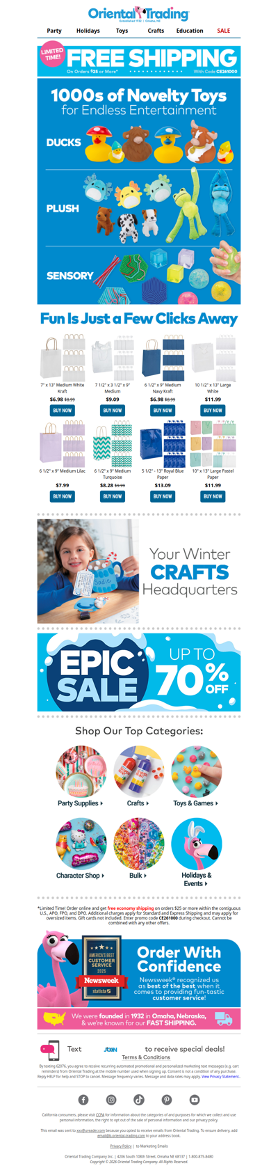 Level Up Your Fun: New Toys Are Here! (And Ship Free!)​