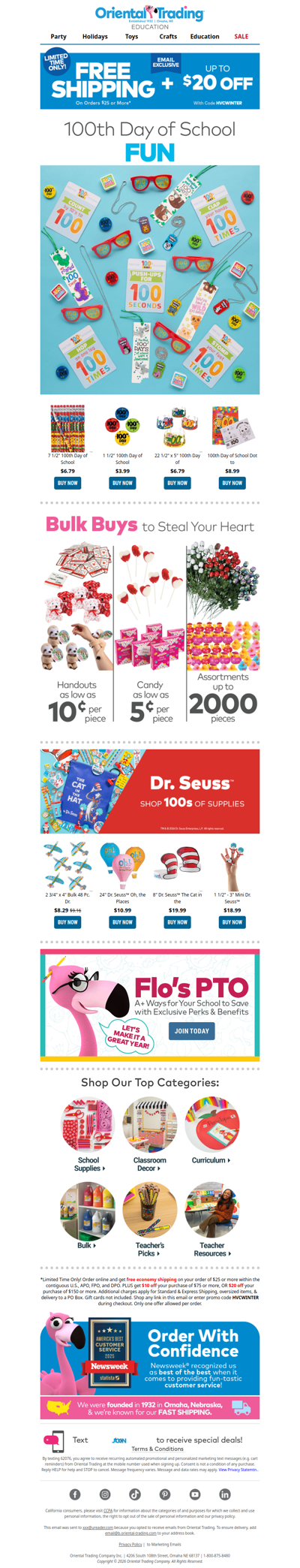 Celebrate 100th Day The Oriental Trading Way!