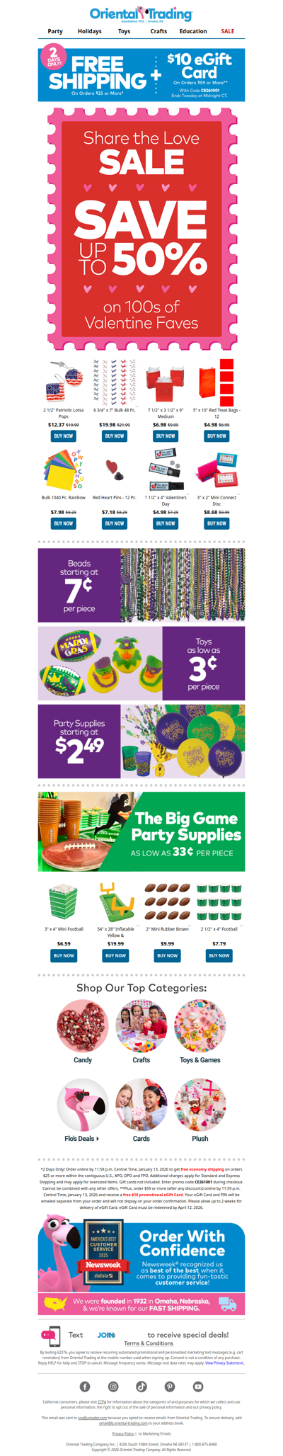 ❤️ Sweet Deals on Valentine's Day Supplies ❤️