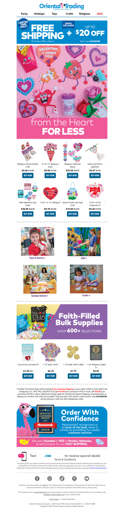 Hurry! Free Shipping + $20 Off Ends Soon! 💘