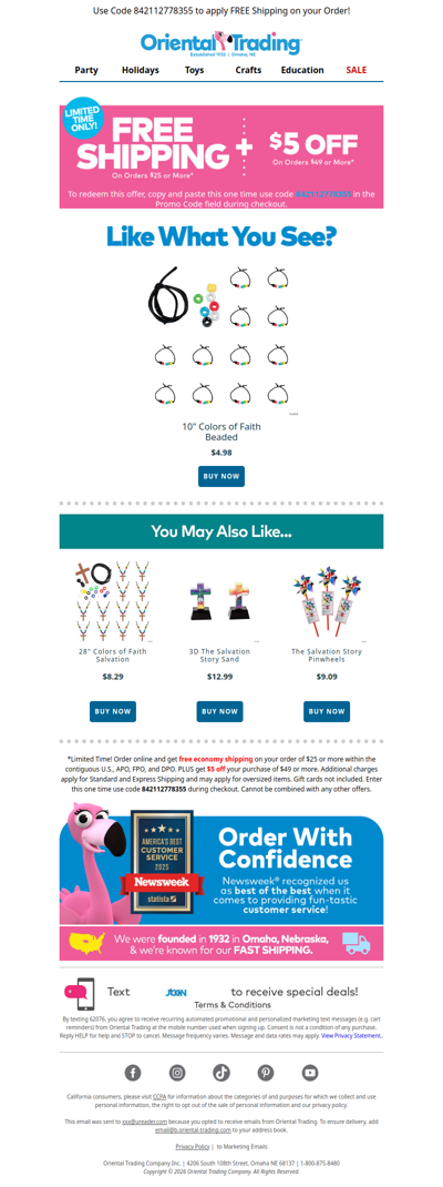 Order Now and We’ll Take Care of Shipping + $5 Off!