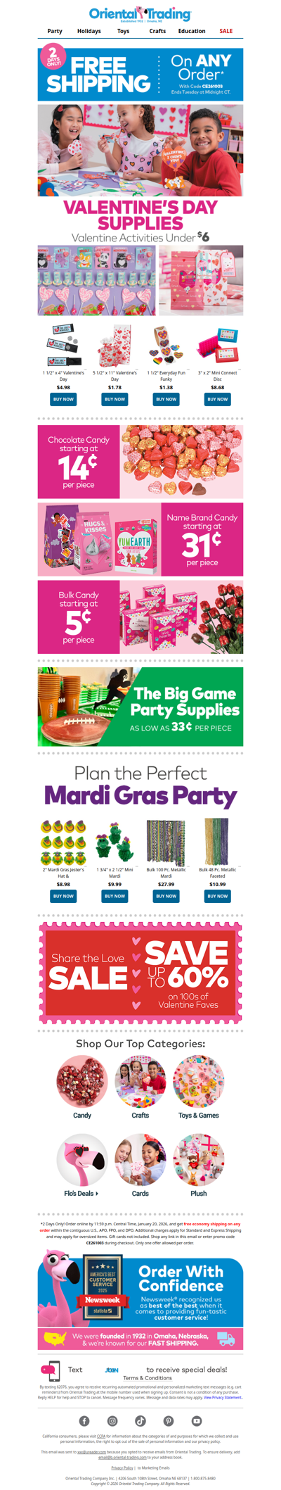 Fall in Love with Free Shipping on ANY Order! 💕