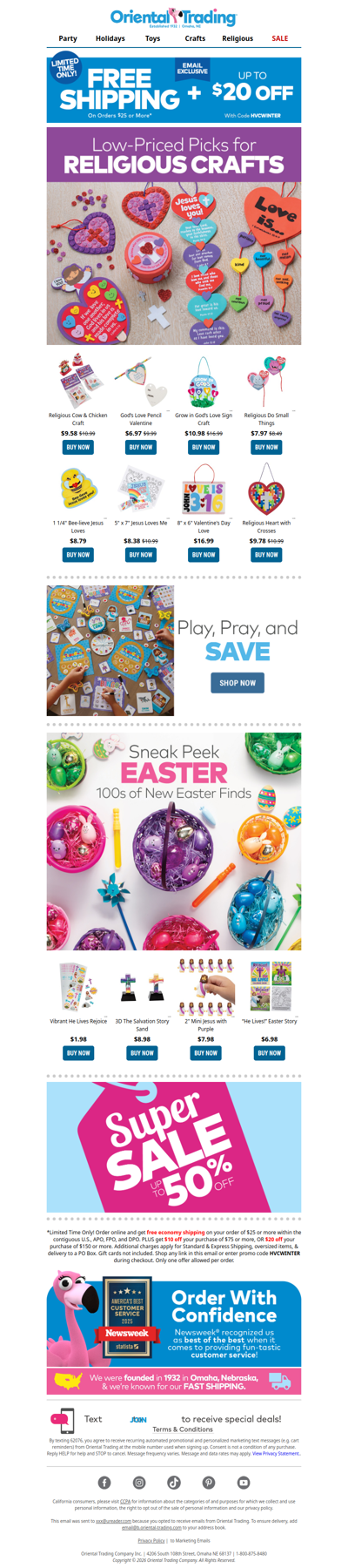 Low-Priced Picks for Any Religious Event!