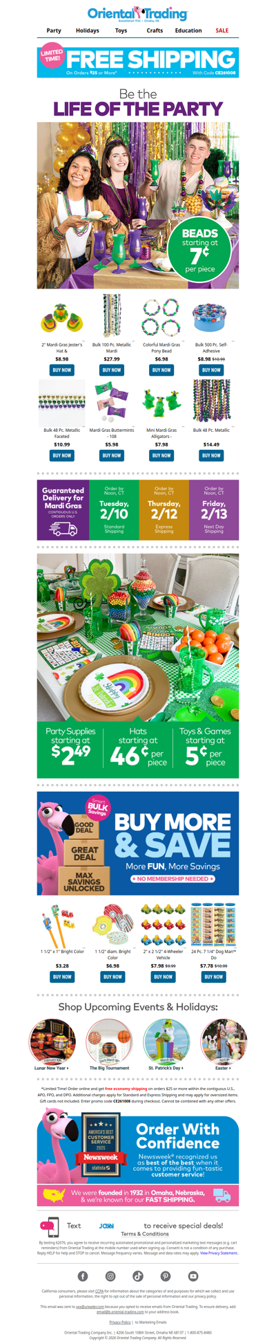 Last Chance to Score Mardi Gras Savings 💜💚