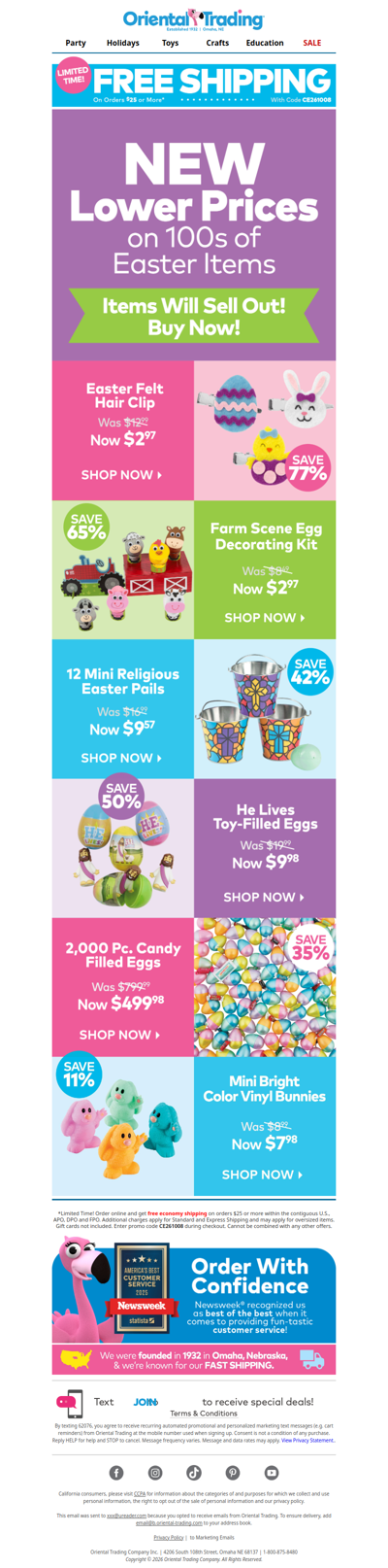New Lower Prices on Items You've Hopped For! 🐰