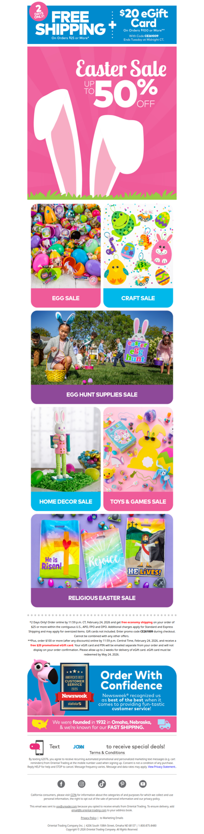 🚚 Don't Miss Out: Free Shipping + $20 eGift Card!