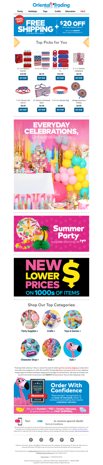 ☎️ Final Call for Free Shipping + $20 Off! ☎️ Shop Now!