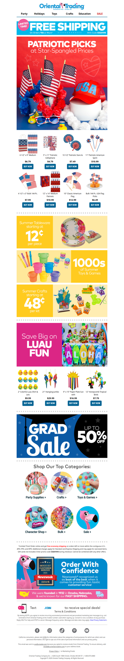 Stay Red, White & Cool with Great Deals on Outdoor Fun 😎