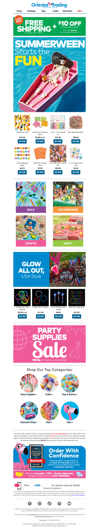 🎃 Summerween Is Creeping In...Enjoy Free Shipping + $10 Off!