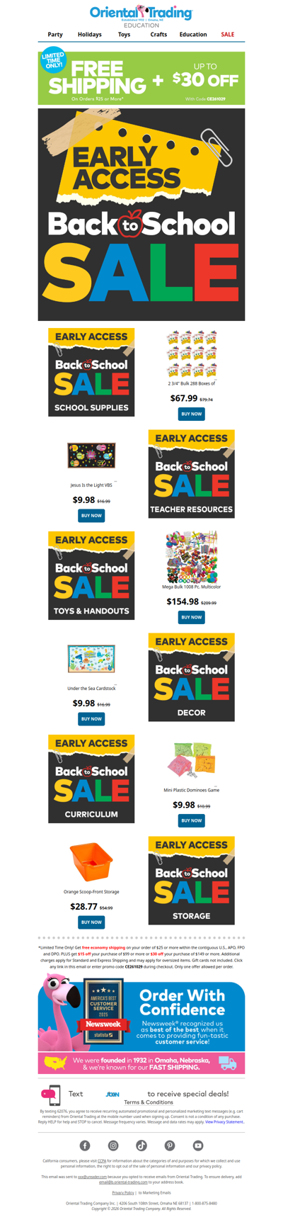Shop The Early Back to School Sale AND get up to $30 Off! ✏️​