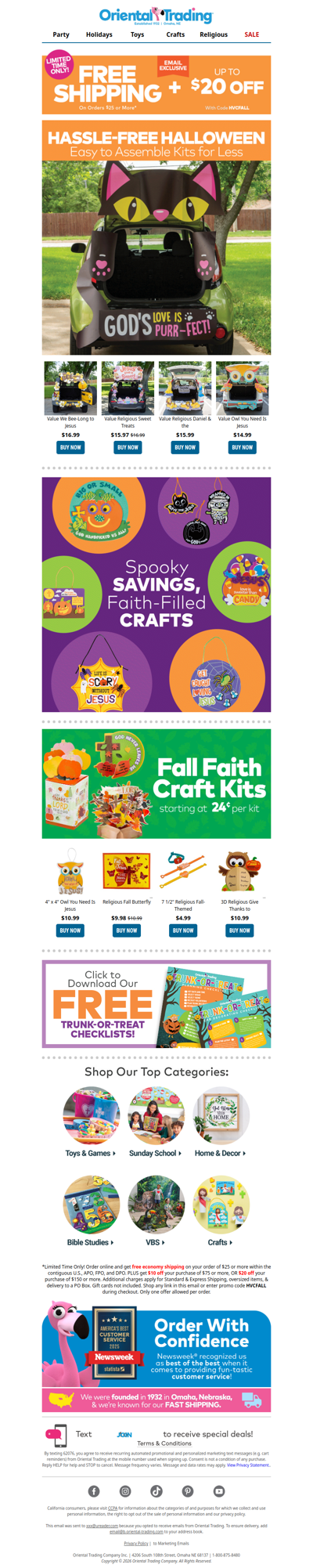 🍬 Your Trunk or Treat HQ + Free Shipping & Up to $20 Off