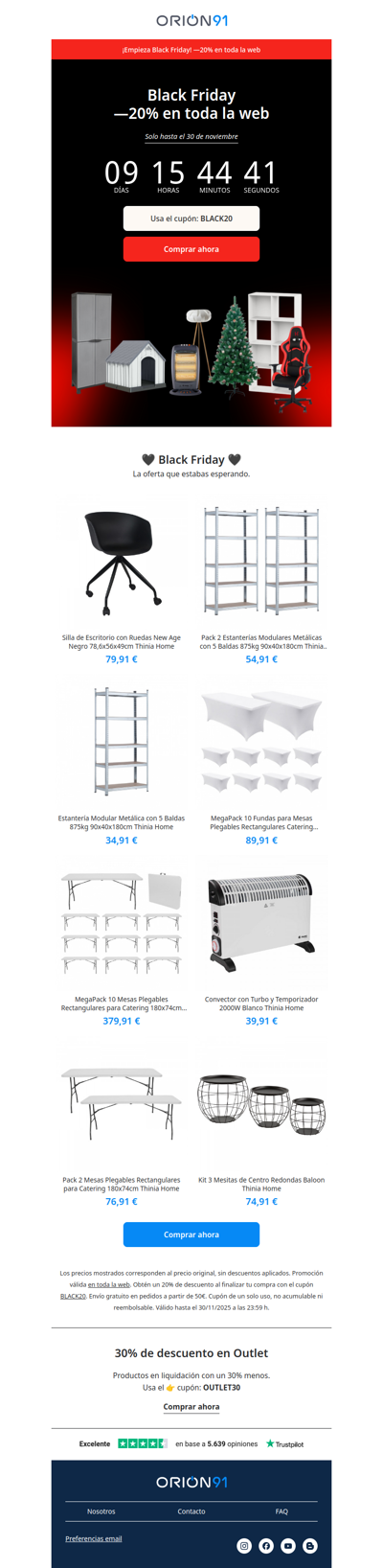 Empieza Black Friday 🖤 —20% en TODO