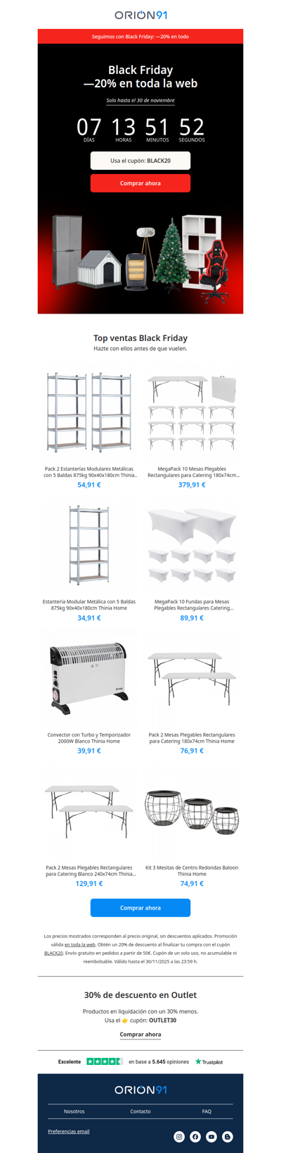 Los más vendidos de Black Friday 🖤 —20% DTO