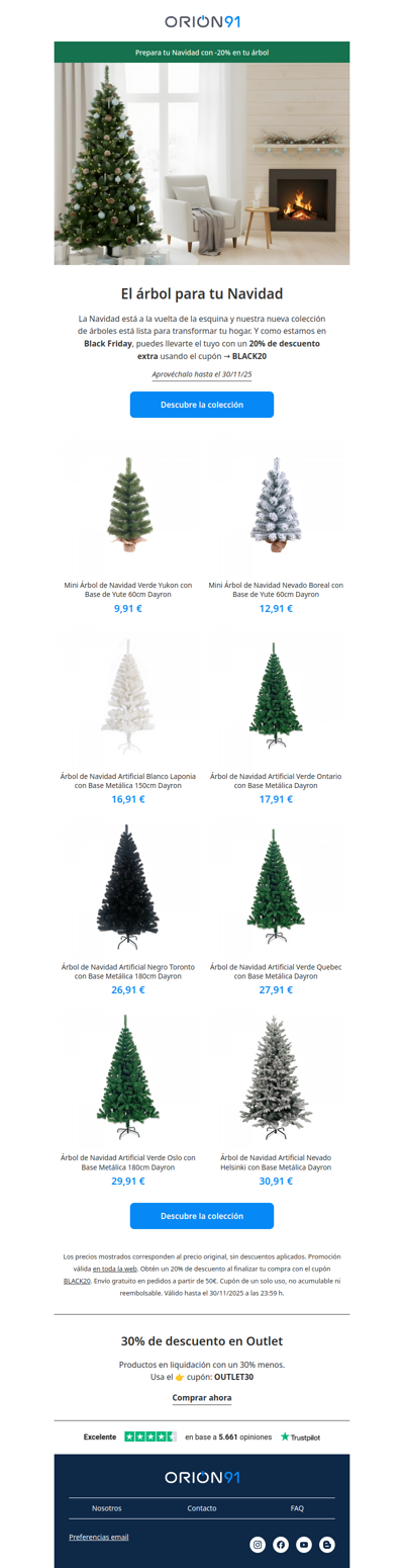 Prepara tu Navidad: -20% en tu árbol 🎄