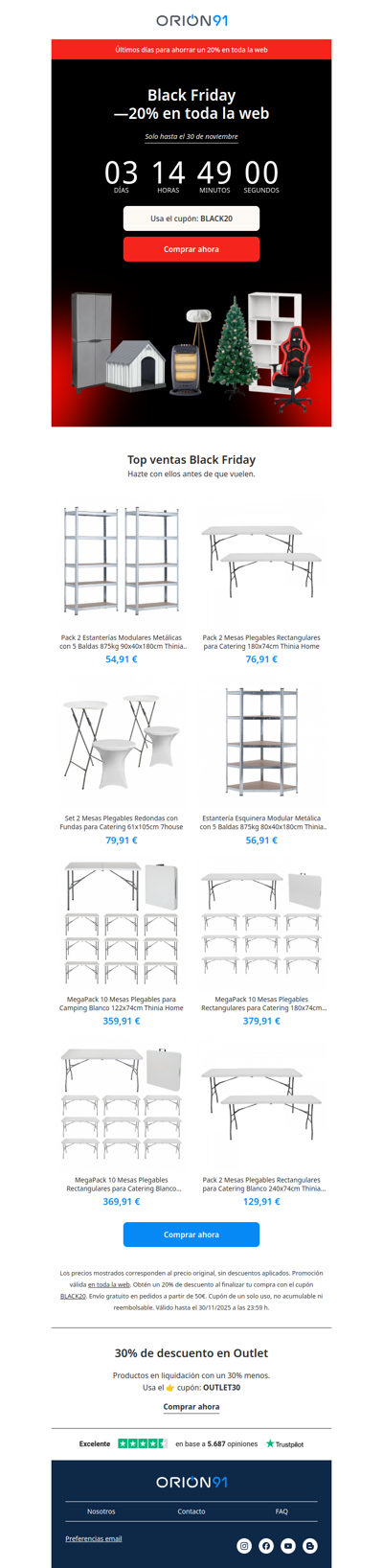 Últimos días de Black Friday 🖤 —20% en TODO