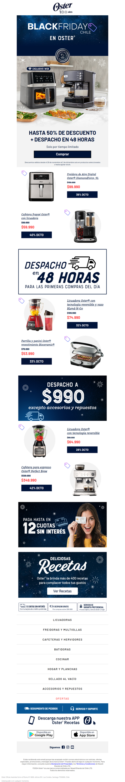 🎉¡Hasta 50% de descuento! Últimos días de Black Friday