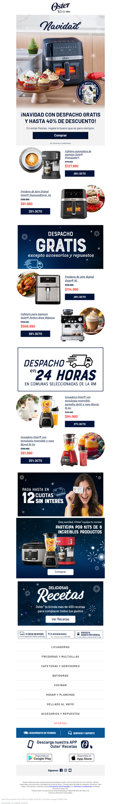 🎉 ¡Aprovecha los descuentos navideños! Hasta 40% con despacho gratis