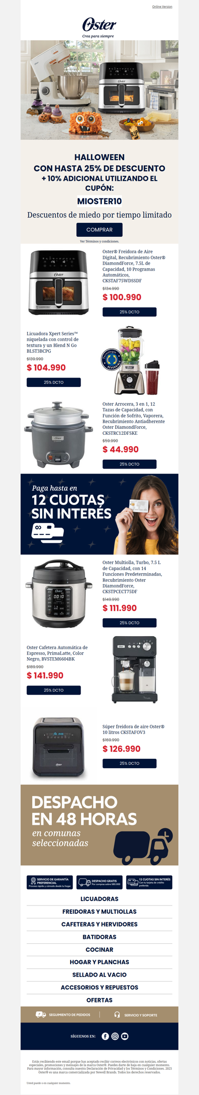 👻 ¡BUU! Hasta 25% de descuento