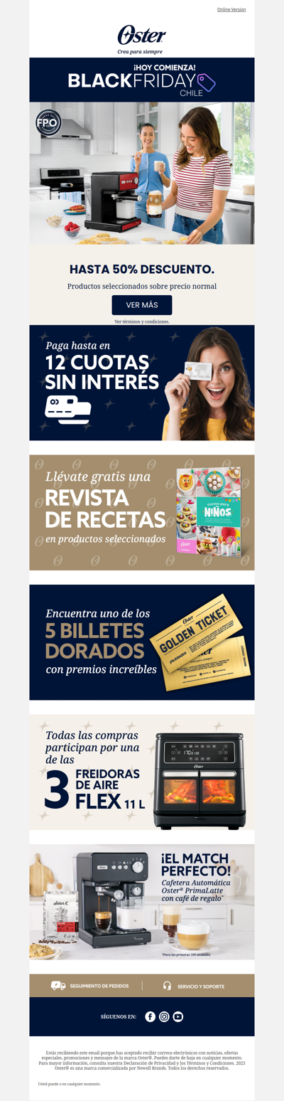 ⏰ ¡Hoy comienza! Black Friday Hasta 50% Dcto.