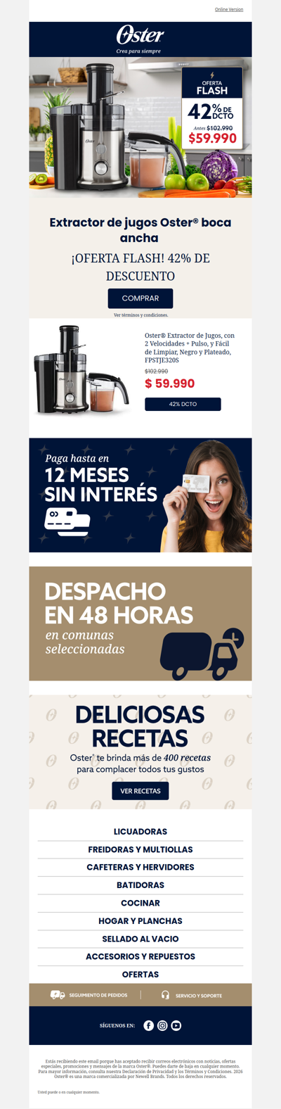 ⚡ Ahorra 42% hoy en tu Extractor Oster