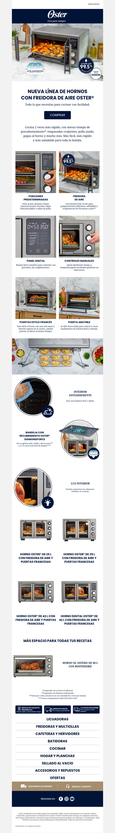 🔥 Preventa exclusiva: lo nuevo de Oster