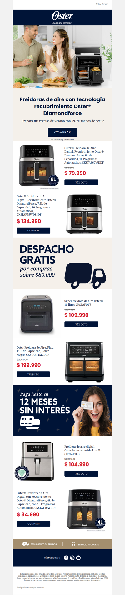 🍤 Tus favoritos, sin remordimientos