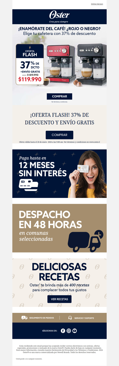 ☕ 37% OFF en cafeteras hoy, Oferta Flash