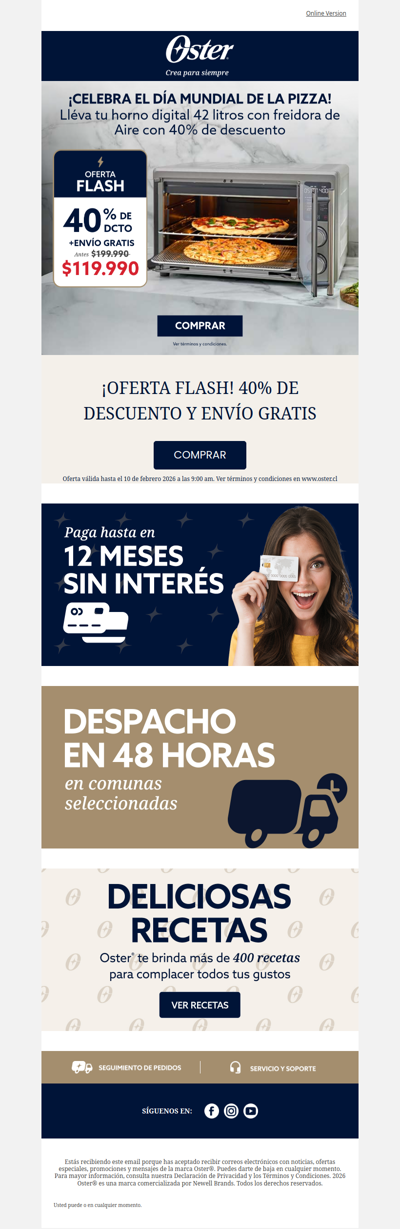 🍕 Celebra el Día de la Pizza con 40% OFF