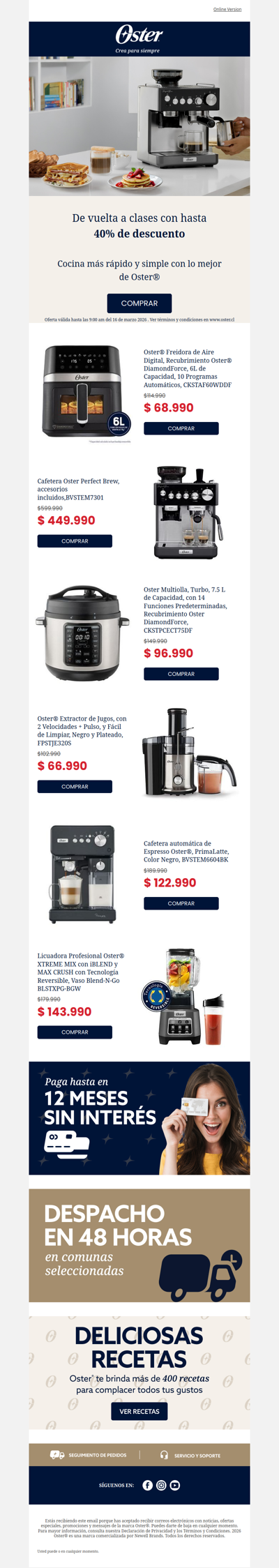 🎒 Vuelta a clases con hasta 40% OFF