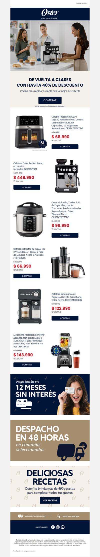 🎒 Vuelta a clases con hasta 40% OFF