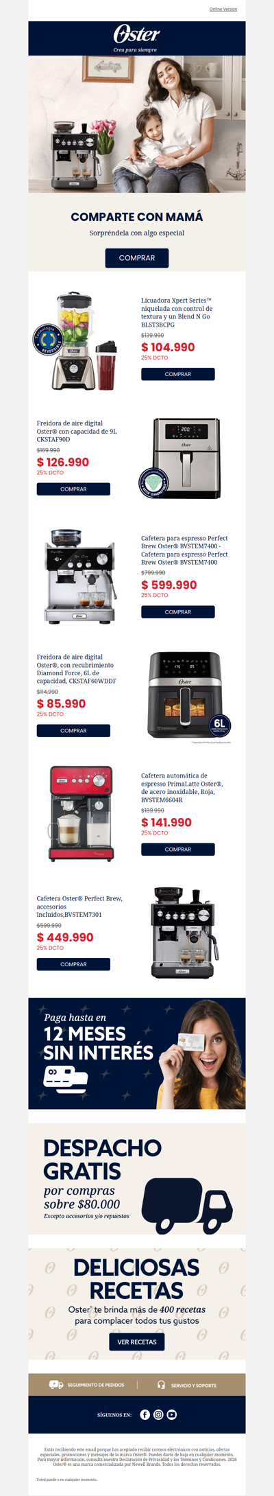 💝 25% OFF para compartir con mamá