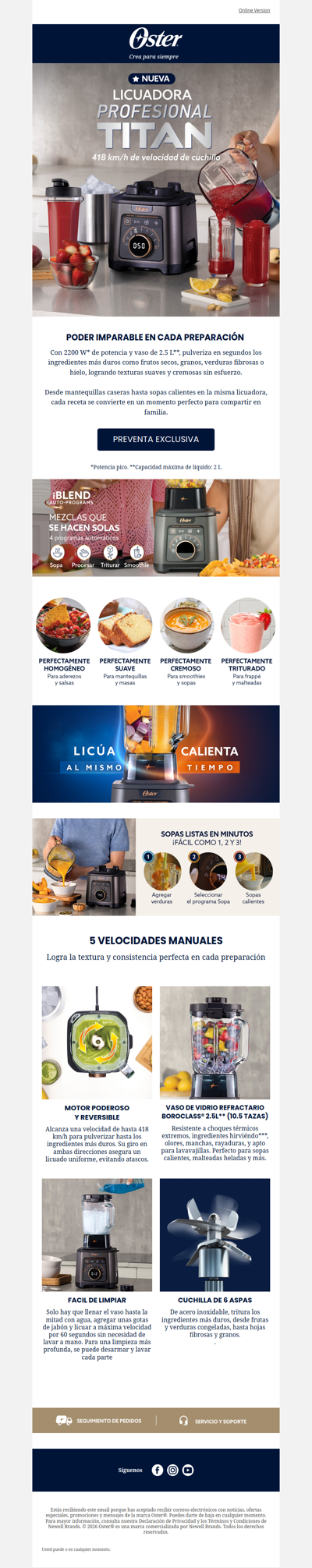 🔥 Preventa lanzamiento Licuadora Titan