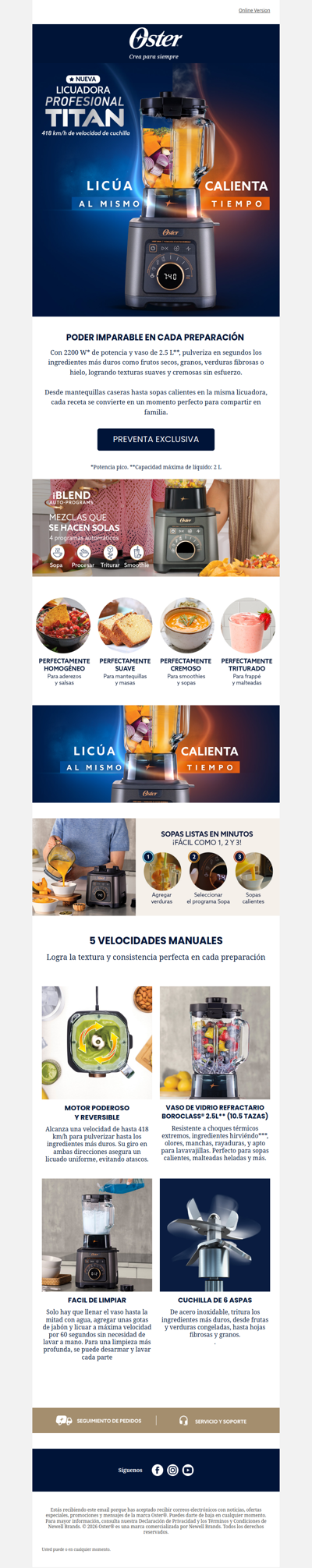 🔥 Preventa lanzamiento Licuadora Titan