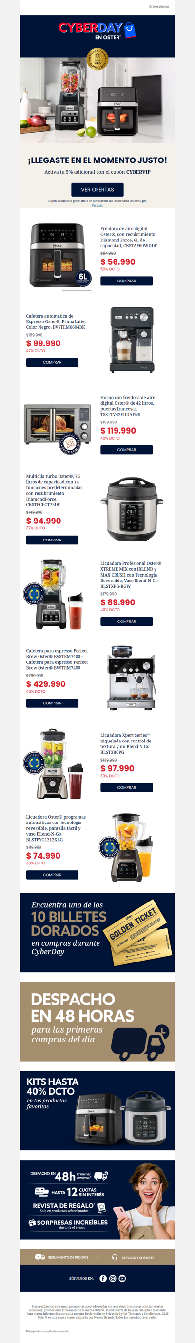 🔥CUPÓN 5% ADICIONAL CYBERVIP