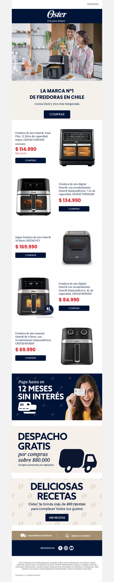 Freidoras que marcan la diferencia