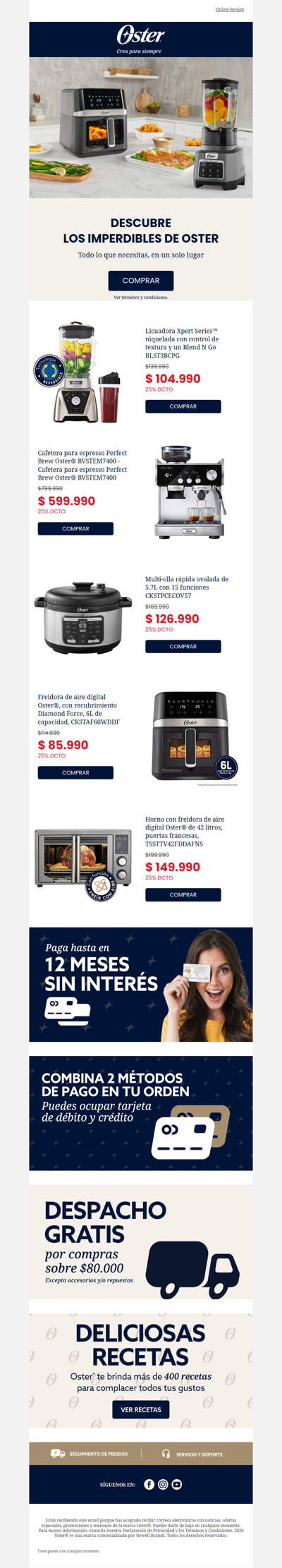 Última oportunidad, Imperdibles hasta 25% 🔥