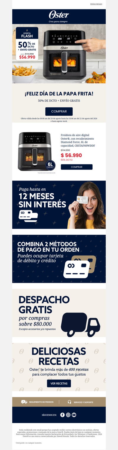 ¡OFERTA FLASH POR TU DÍA FAVORITO!🔥🍟