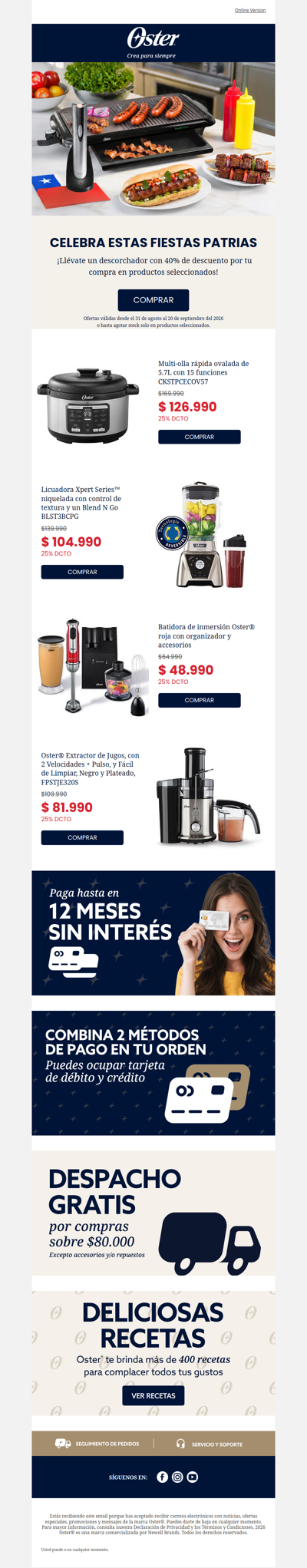 ¡Llegaron las Fiestas Patrias!